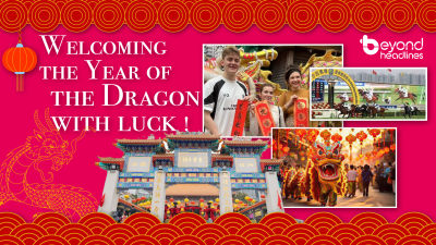 Welcoming the Year of the Dragon with luck!
