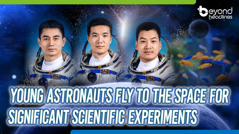 Young astronauts fly to the space for significant scientific experiments