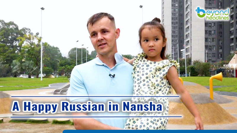 A Happy Russian in Nansha