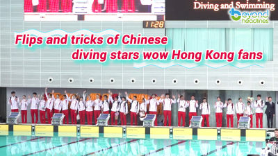 Flips and tricks of Chinese diving stars wow Hong Kong fans