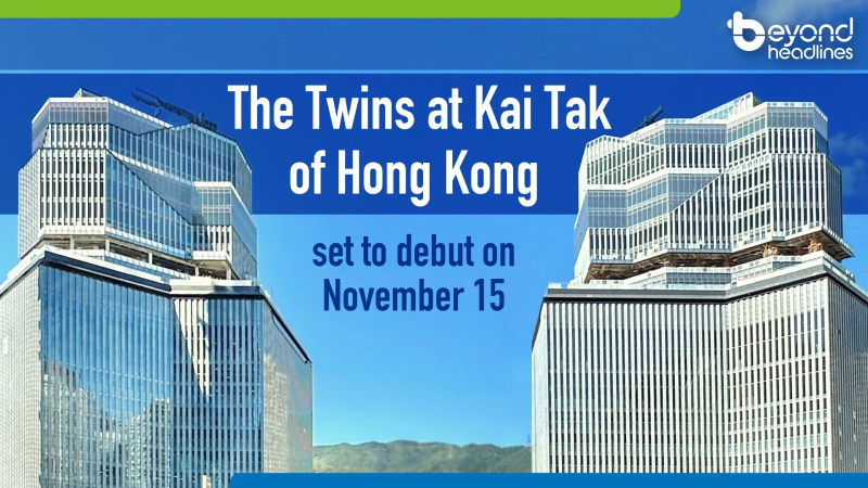 The Twins at Kai Tak of Hong Kong set to debut on November 15