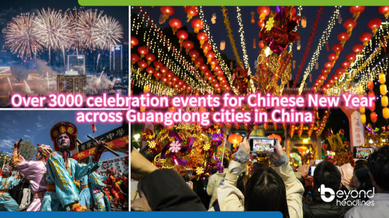 Over 3000 celebration events for Chinese New Year across Guangdong cities in China