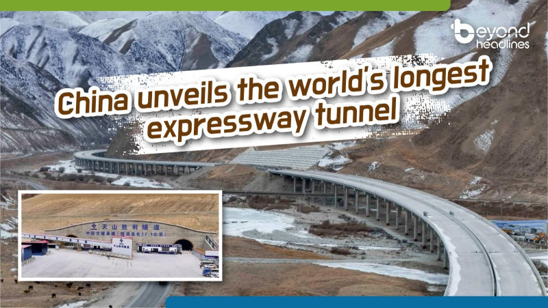 China unveils the world’s longest expressway tunnel