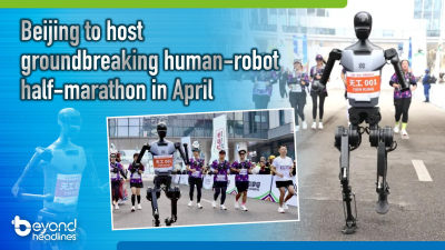 Beijing to host groundbreaking human-robot half-marathon in April