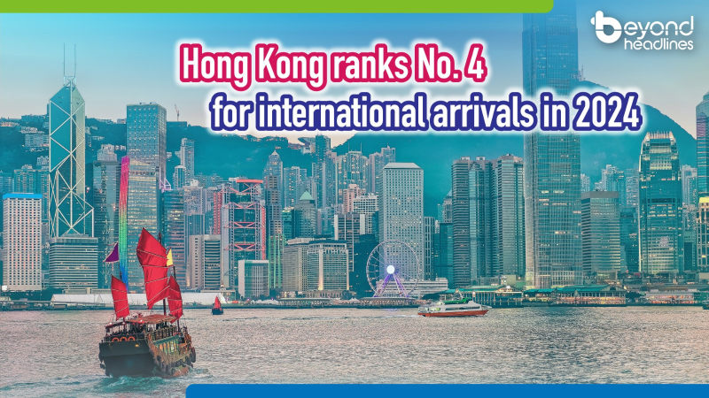 Hong Kong ranks No. 4 for international arrivals in 2024