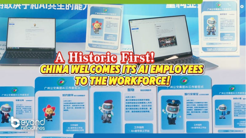 A Historic First! China Welcomes Its AI Employees to the Workforce!