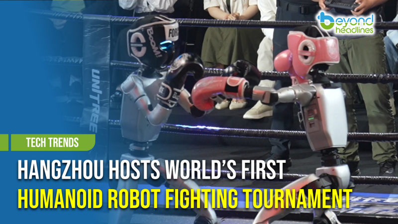 [Tech Trends] Hangzhou Hosts World’s First Humanoid Robot Fighting Tournament