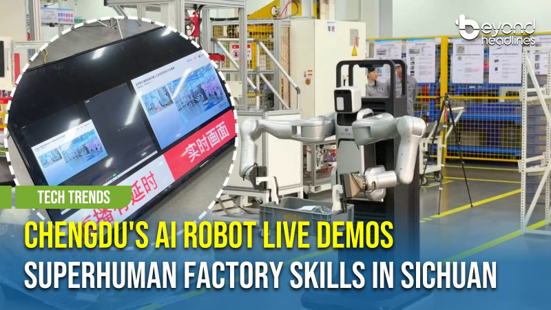 [Tech Trends] Chengdu's AI Robot Live Demos Superhuman Factory Skills in Sichuan