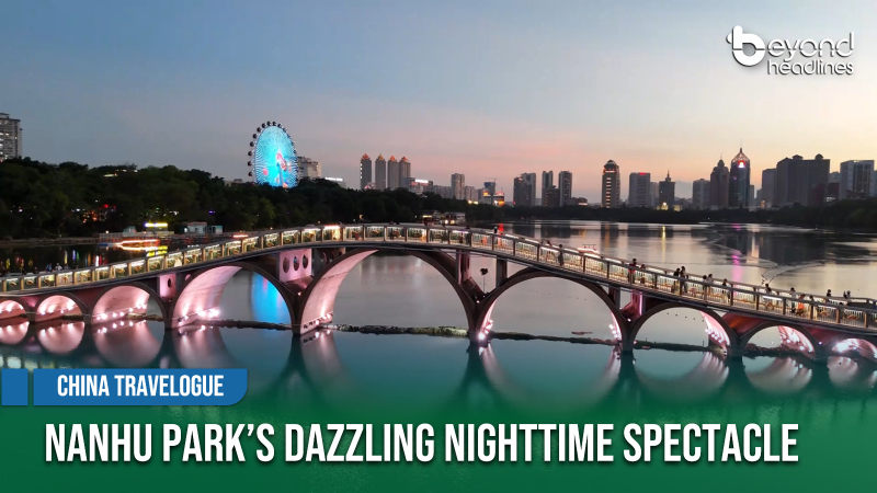 [China Travelogue] Nanhu Park’s Dazzling Nighttime Spectacle
