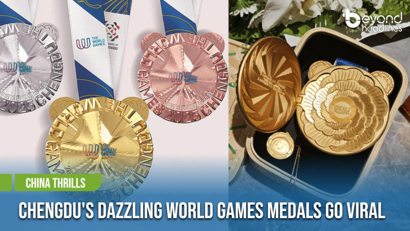 [China Thrills] Chengdu's Dazzling World Games Medals Go Viral