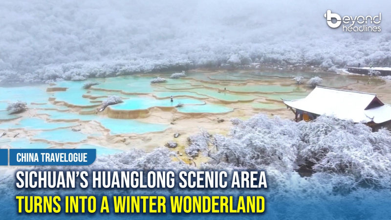 [China Travelogue] Sichuan’s Huanglong Scenic Area Turns Into a Winter Wonderland