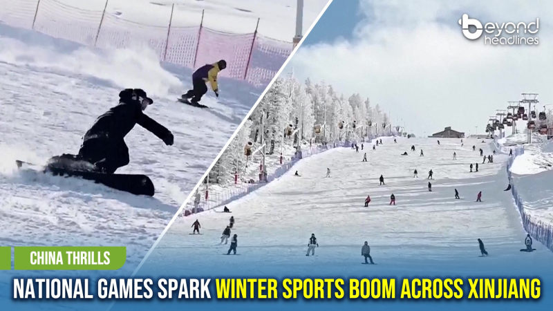 [China Thrills] National Games Spark Winter Sports Boom Across Xinjiang