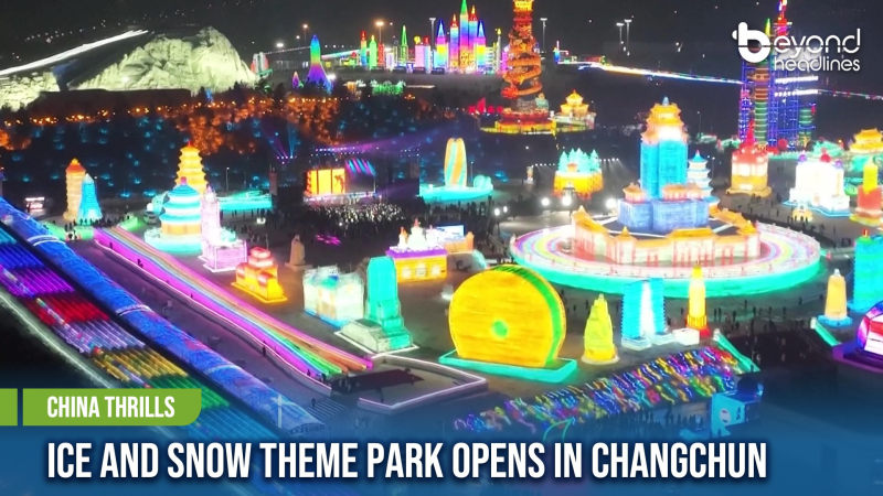 [China Thrills] Ice and Snow Theme Park Opens in Changchun