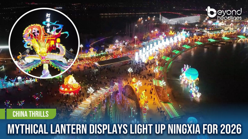 [China Thrills] Mythical Lantern Displays Light Up Ningxia for 2026