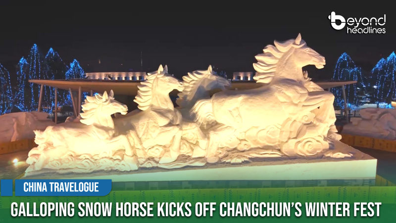 [China Travelogue] Galloping Snow Horse Kicks Off Changchun’s Winter Fest