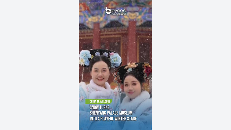 [China Travelogue] Snow Turns Shenyang Palace Museum into a Playful Winter Stage