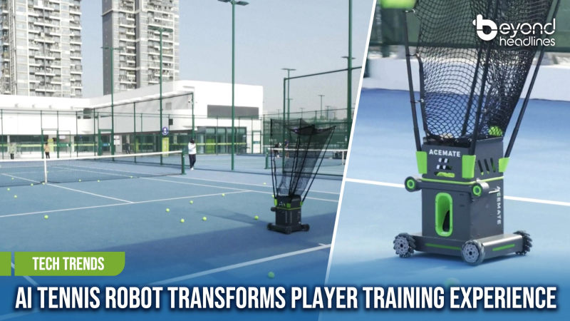 [Tech Trends] AI Tennis Robot Transforms Player Training Experience
