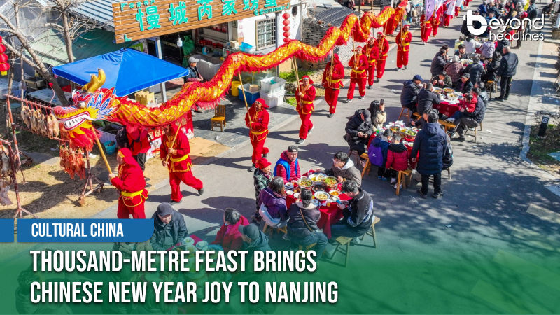 [Cultural China] Thousand-Metre Feast Brings Chinese New Year Joy to Nanjing