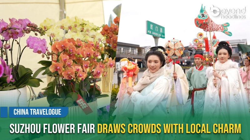 [China Travelogue] Suzhou Flower Fair Draws Crowds with Local Charm