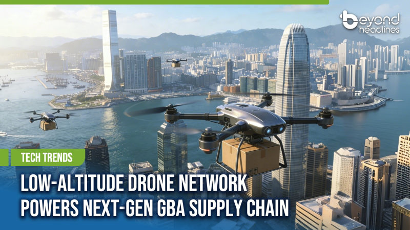 [Tech Trends] Low-Altitude Drone Network Powers Next-Gen GBA Supply Chain