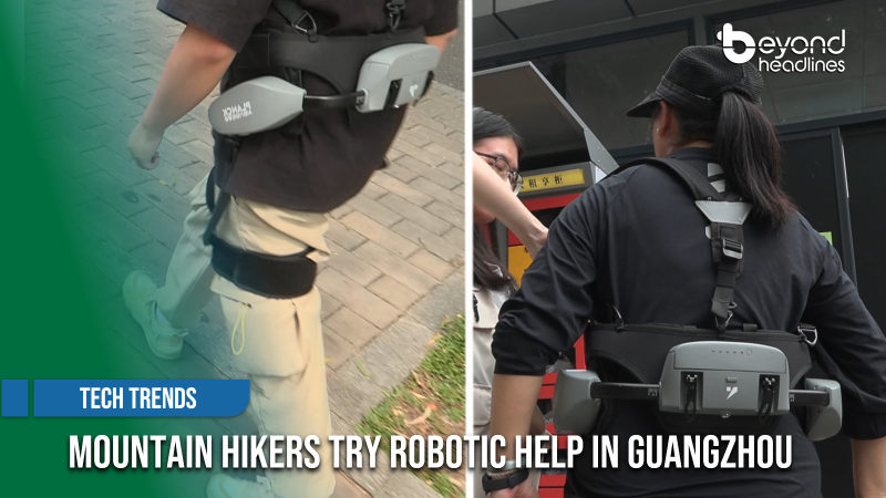 [Tech Trends] Mountain Hikers Try Robotic Help in Guangzhou