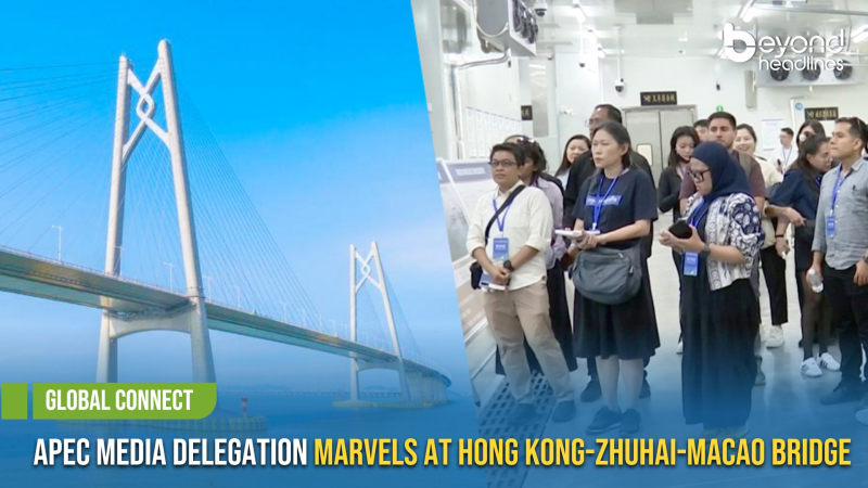 [Global Connect] APEC Media Delegation Marvels at Hong Kong-Zhuhai-Macao Bridge