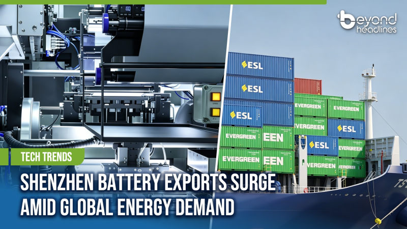 [Tech Trends] Shenzhen Battery Exports Surge Amid Global Energy Demand