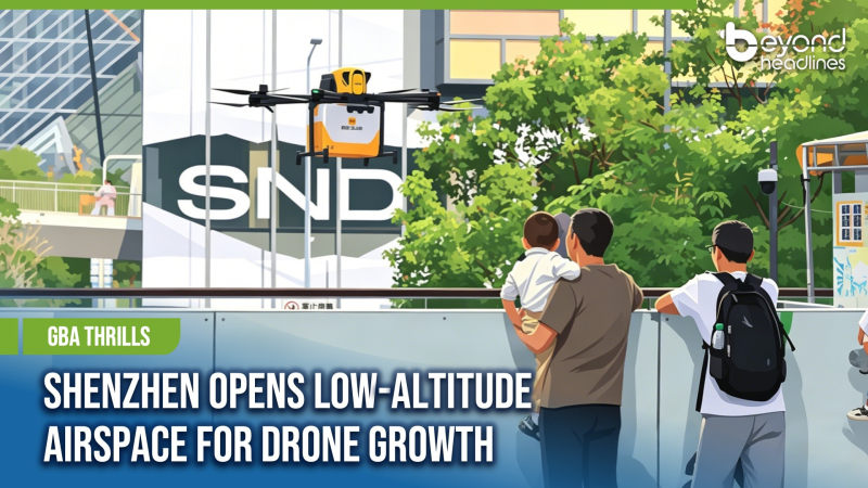 [GBA Thrills] Shenzhen Opens Low-Altitude Airspace for Drone Growth