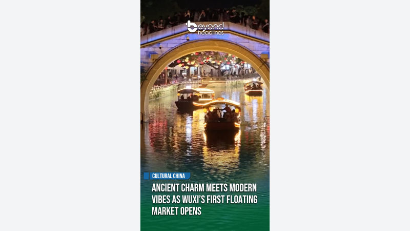 [Cultural China] Ancient Charm Meets Modern Vibes as Wuxi’s First Floating Market Opens