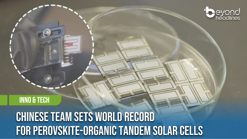 [Inno & Tech] Chinese Team Sets World Record for Perovskite-Organic Tandem Solar Cells