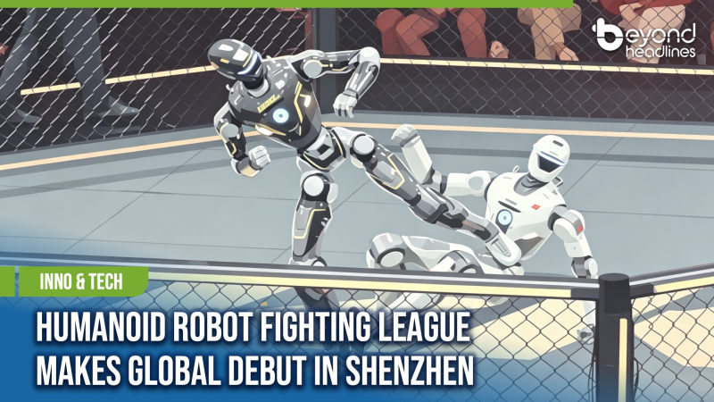 [Inno & Tech] Humanoid Robot Fighting League Makes Global Debut in Shenzhen