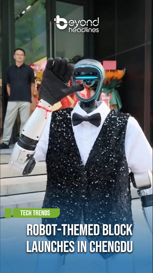 [Tech Trends] Robot-Themed Block Launches in Chengdu