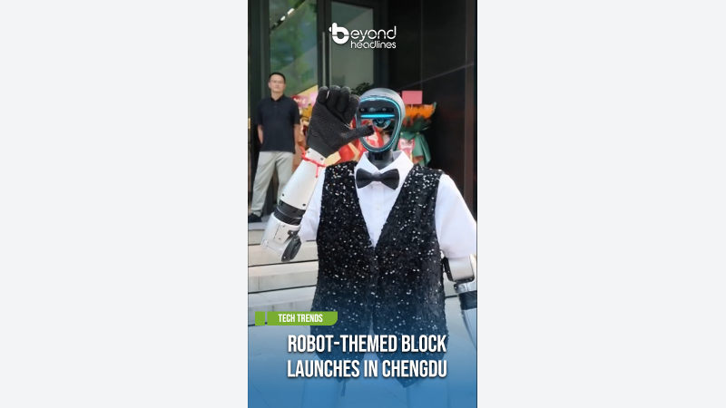 [Tech Trends] Robot-Themed Block Launches in Chengdu