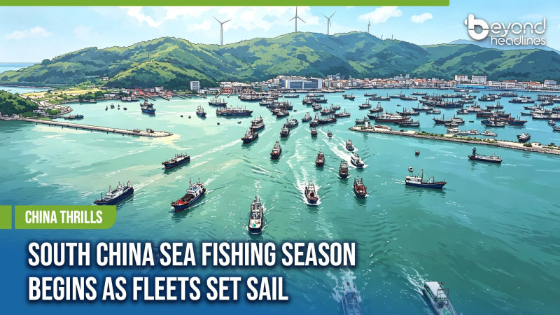 [China Thrills] South China Sea Fishing Season Begins as Fleets Set Sail