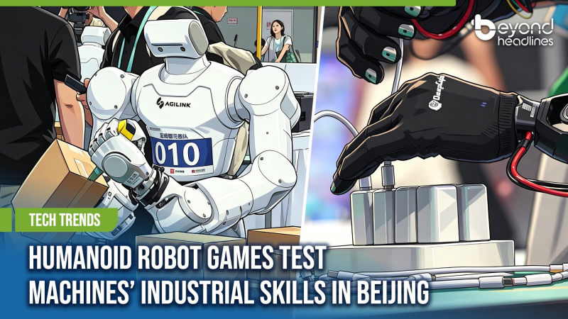 [Tech Trends] Humanoid Robot Games Test Machines’ Industrial Skills in Beijing