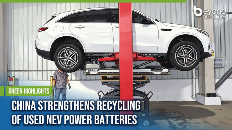 [Green Highlights] China Strengthens Recycling of Used NEV Power Batteries