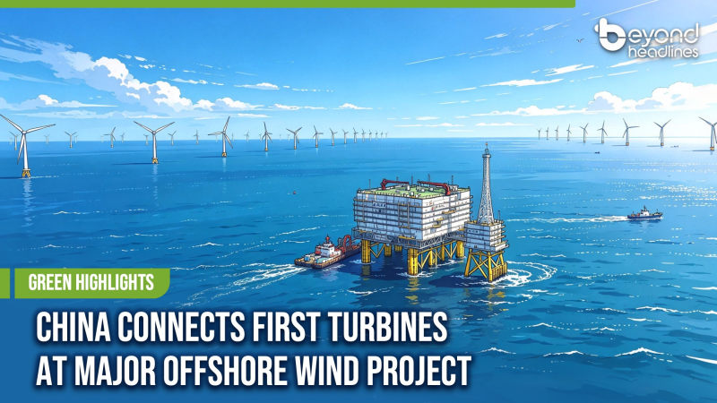 [Green Highlights] China Connects First Turbines at Major Offshore Wind Project
