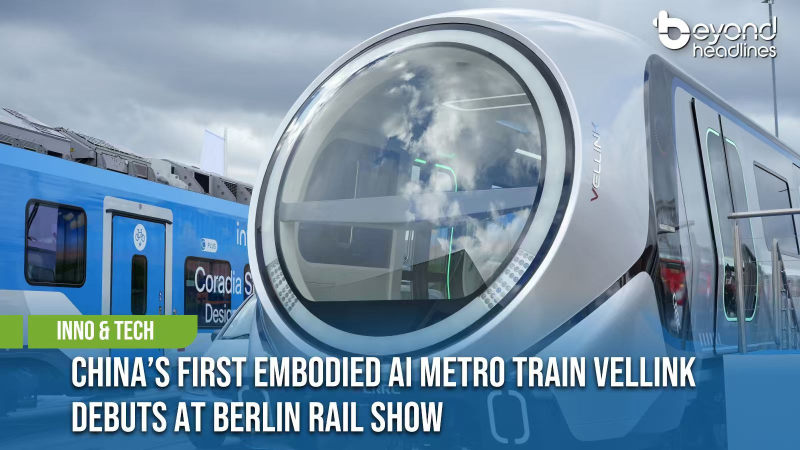 [Inno & Tech] China’s First Embodied AI Metro Train VELLINK Debuts at Berlin Rail Show