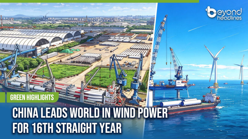 [Green Highlights] China Leads World in Wind Power for 16th Straight Year