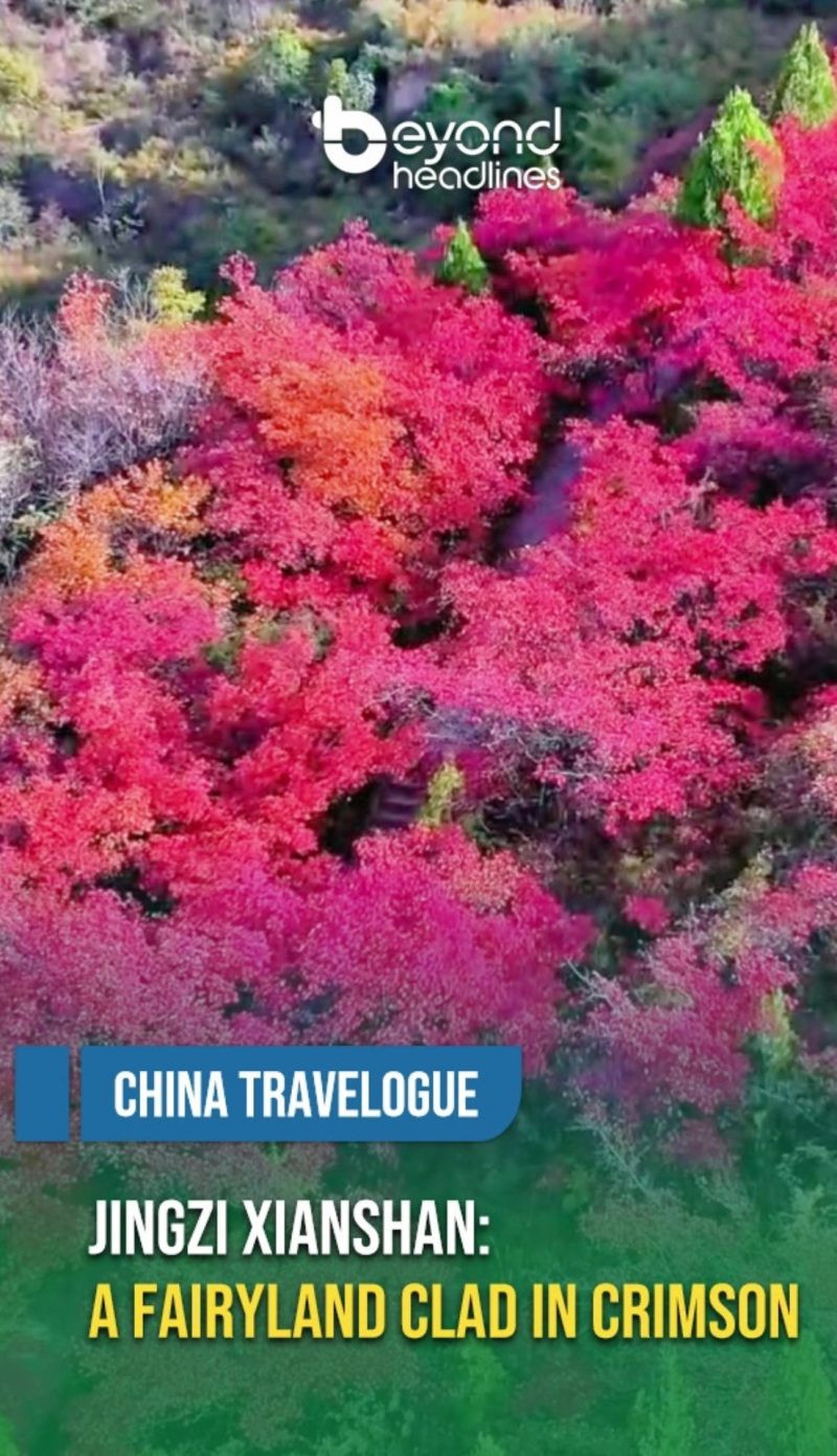 [China Travelogue] Jingzi Xianshan: A Fairyland Clad in Crimson